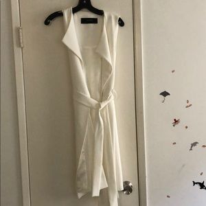 Zara off white color long vest size M